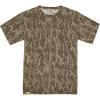Mossy Oak Short Sleeve Cotton Mens Camo Hunting Shirt(Bottomland)