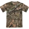 Mossy Oak Short Sleeve Cotton Mens Camo Hunting Shirt(Country Dna)