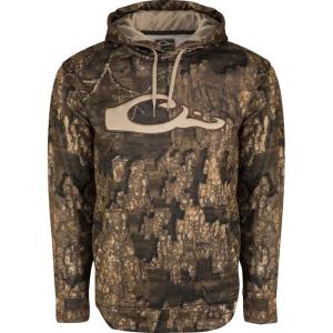 Drake Waterfowl® MST Performance Camouflage Hoodie, Double-Lined Hood, Cotton/Poly Blend, and Kangaroo Pouch for Comfort(Realtree Timber)