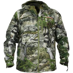 Kodiak All Season Fleece Insulated Waterproof Windproof Ultra Quiet Camo Jacket(Mo Mountain Country)