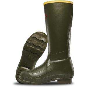 LaCrosse Burly Rubber Hunting & Work Boots for Men – Waterproof ZXT Rubber with Foam Insulation, Top Strap, EVA Footbed, and Slip-Resistant Outsole(Od Green)
