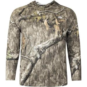 Mossy Oak Men’s Camo Hoodie Lightweight Hunting Shirts(Country Roots)