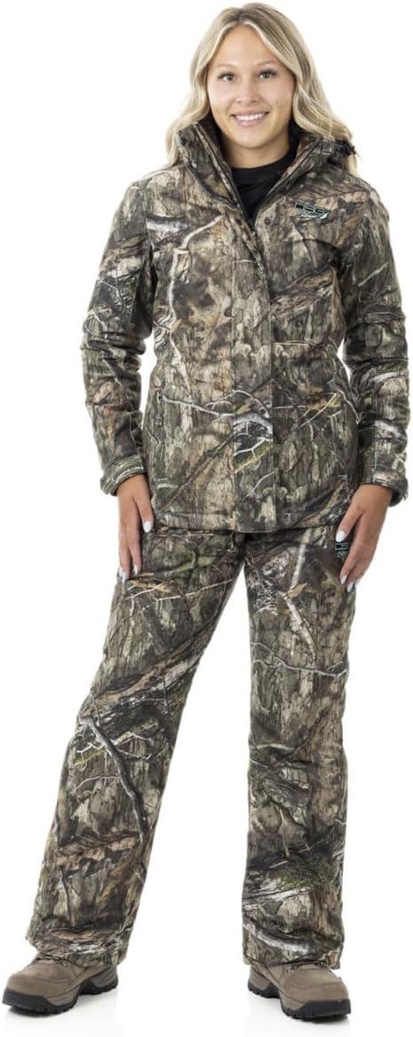 imageDOING SOMETHING GREAT DSG Outerwear Addie Womens Hunting Pants Insulated Water Resistant Quiet Tricot FabricMossy Oak Country Dna