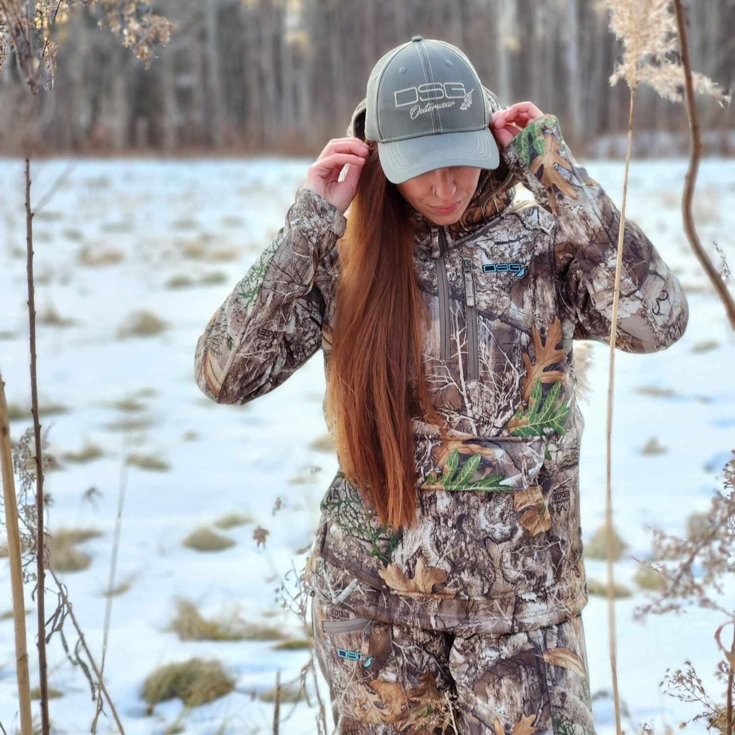 imageDOING SOMETHING GREAT DSG Outerwear Womens Breanna Hunting Pullover SherpaLined DWR FinishRealtree Edge 20