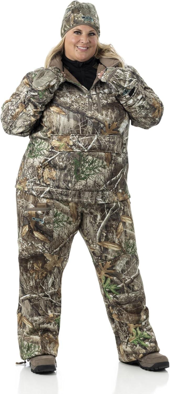 imageDOING SOMETHING GREAT DSG Outerwear Womens Breanna Hunting Pullover SherpaLined DWR FinishRealtree Edge 20