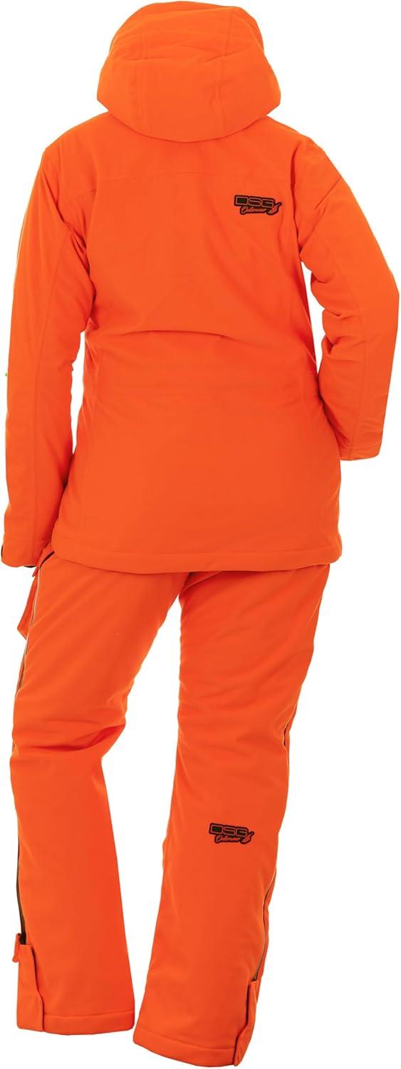 imageDOING SOMETHING GREAT DSG Outerwear Womens Kylie 50 Drop Seat Hunting Bibs Waterproof Windproof Insulated Camo BlazeBlaze Orange 60