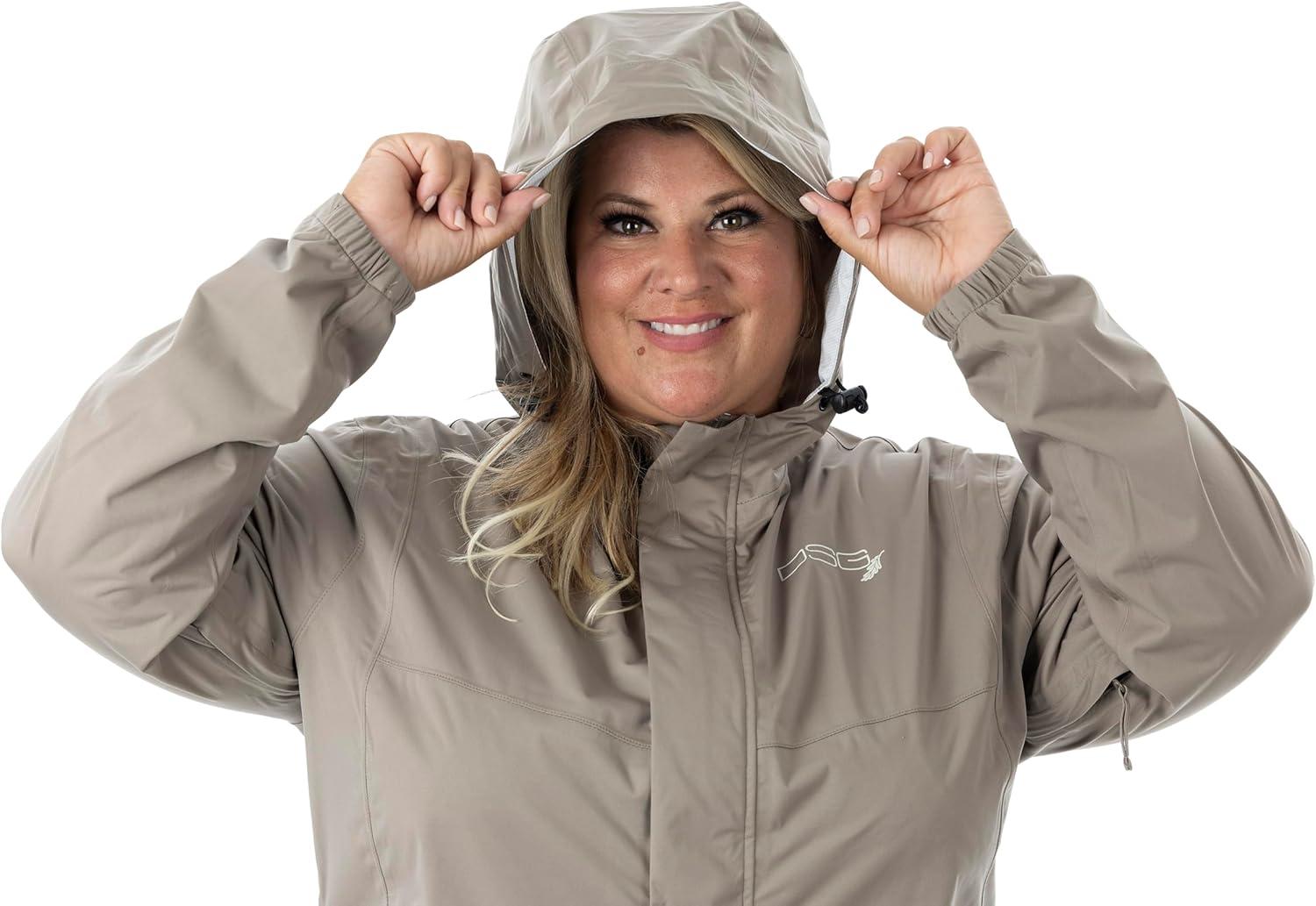 imageDOING SOMETHING GREAT DSG Outerwear Womens Nova Hunting Rain JacketsStone