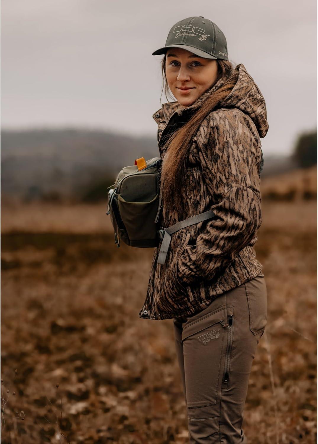 imageDSG Outerwear Womens Ava 30 3in1 Camouflage Hunting Jacket with Scent Control Waterproof Pockets ampamp Removable HoodMossy Oak Bottomland New 30