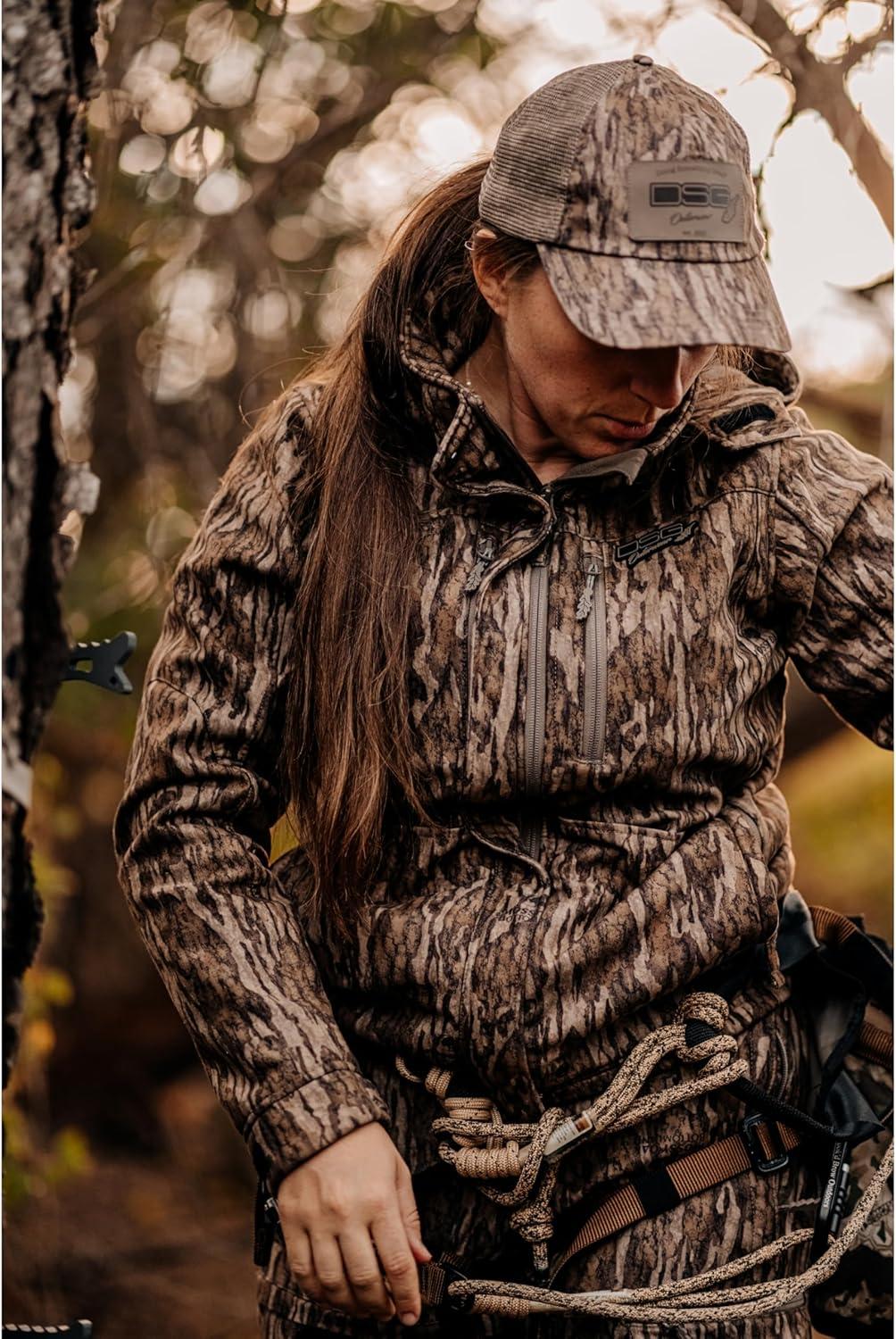 imageDSG Outerwear Womens Ava 30 3in1 Camouflage Hunting Jacket with Scent Control Waterproof Pockets ampamp Removable HoodMossy Oak Bottomland New 30
