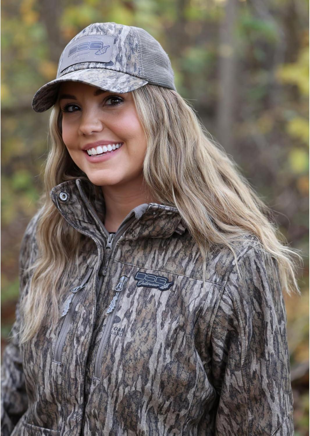 imageDSG Outerwear Womens Ava 30 3in1 Camouflage Hunting Jacket with Scent Control Waterproof Pockets ampamp Removable HoodMossy Oak Bottomland New 30