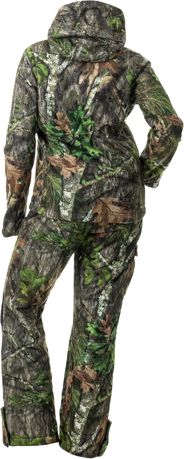 imageDSG Outerwear Womens Ella 30 Hunting Jacket Mild Climate Windproof SherpaLined Coat with Removable Hood ampamp DWR FinishMossy Oak Obsession 30