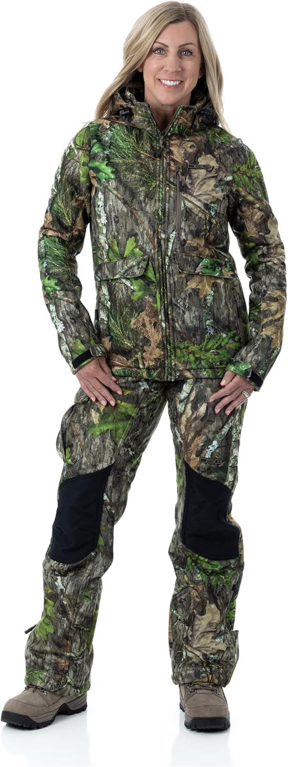 imageDSG Outerwear Womens Ella 30 Hunting Pants Mild Climate Windproof SherpaLined Pants with Adjustable Inseam ampamp DWR FinishMossy Oak Obsession 30