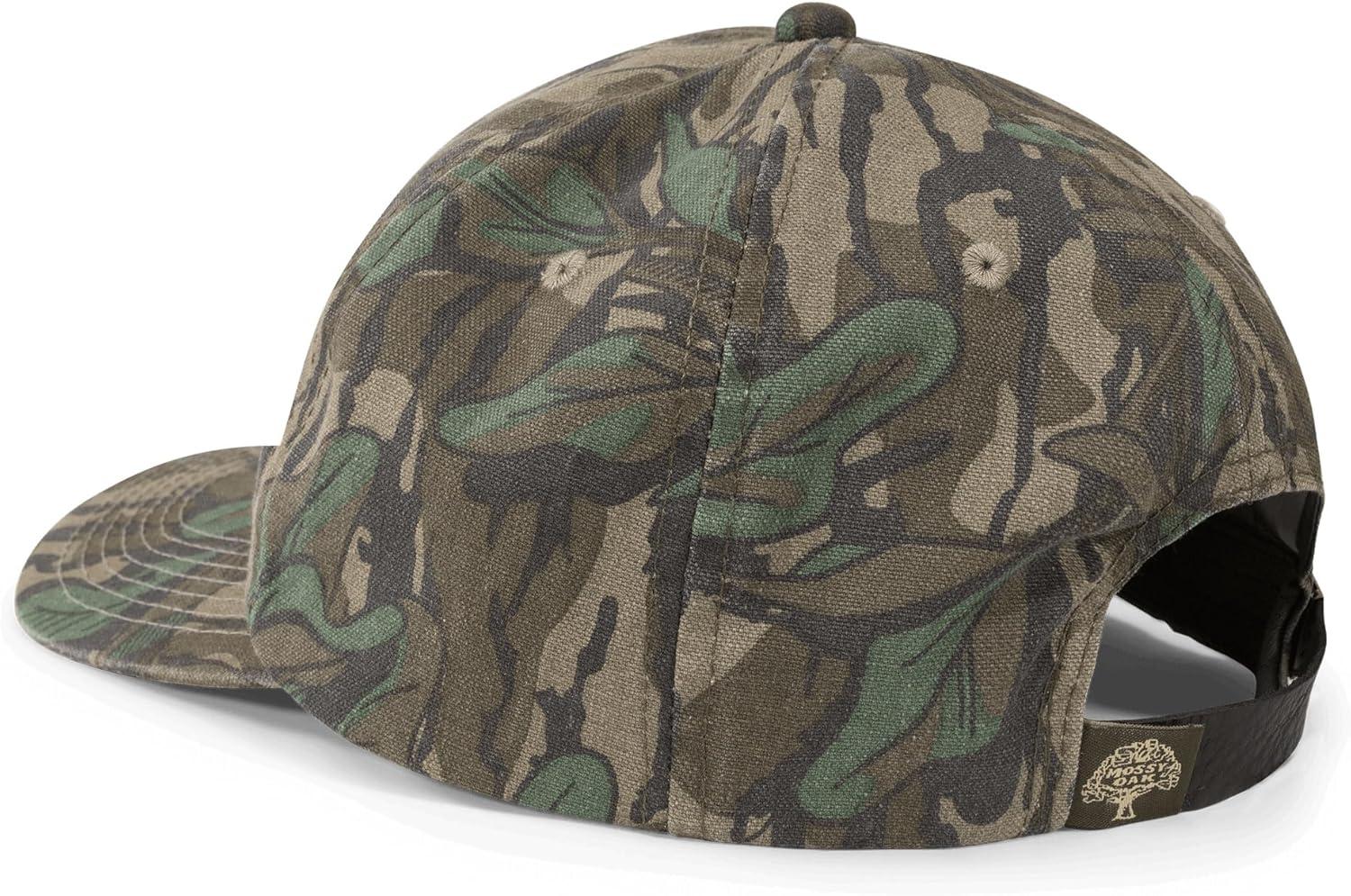 imageMossy Oak Camo Hat for Men for Hunting Hiking Fishing ampamp Casual Wear Adjustable ampamp Multi Panel Camouflage Outdoor HatsGreenleaf