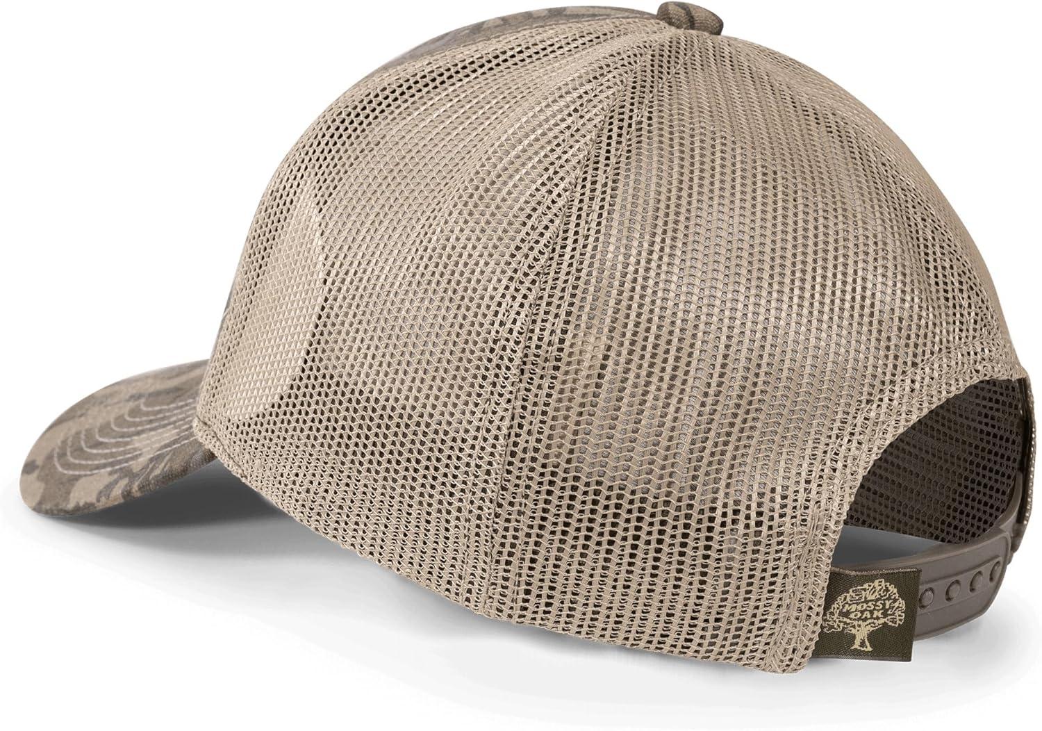 imageMossy Oak Camo Hat for Men for Hunting Hiking Fishing ampamp Casual Wear Adjustable ampamp Multi Panel Camouflage Outdoor HatsGreenleaf