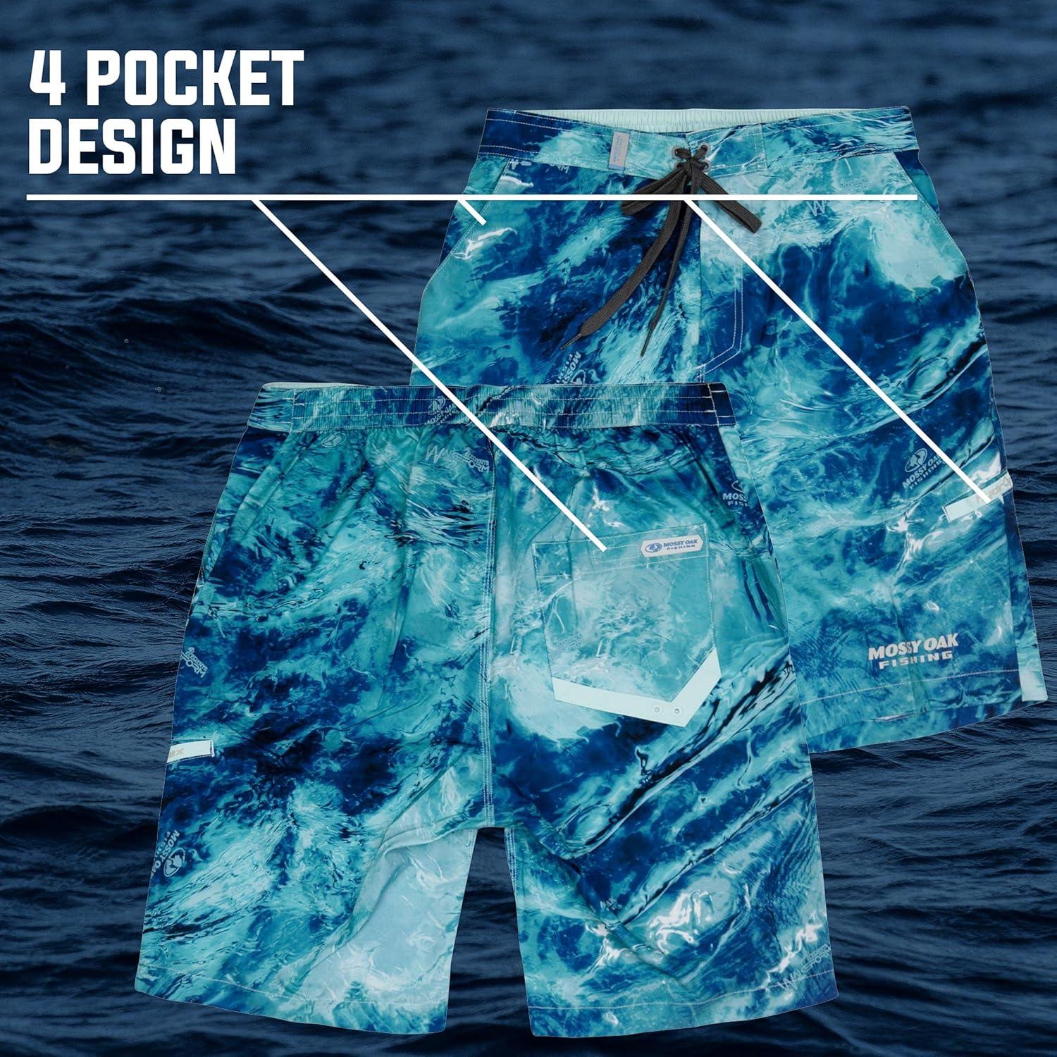 imageMossy Oak Fishing Quick Dry Mens Board Shorts No Mesh Swim Trunks MenEquator