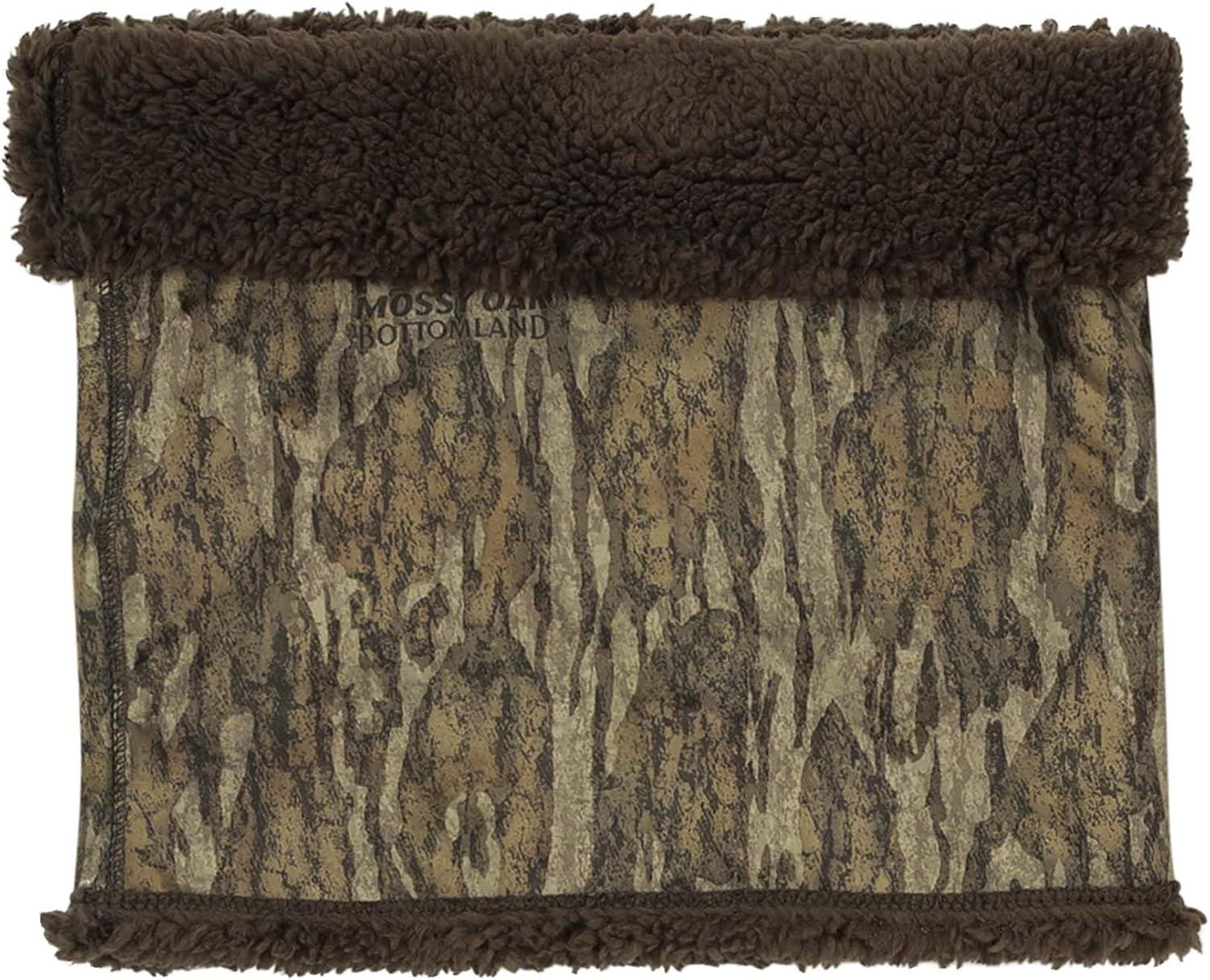 imageMossy Oak Insulated Hunting Gaiters for Men Camo Neck Gaiter Cold Weather Fleece Face MaskBottomland