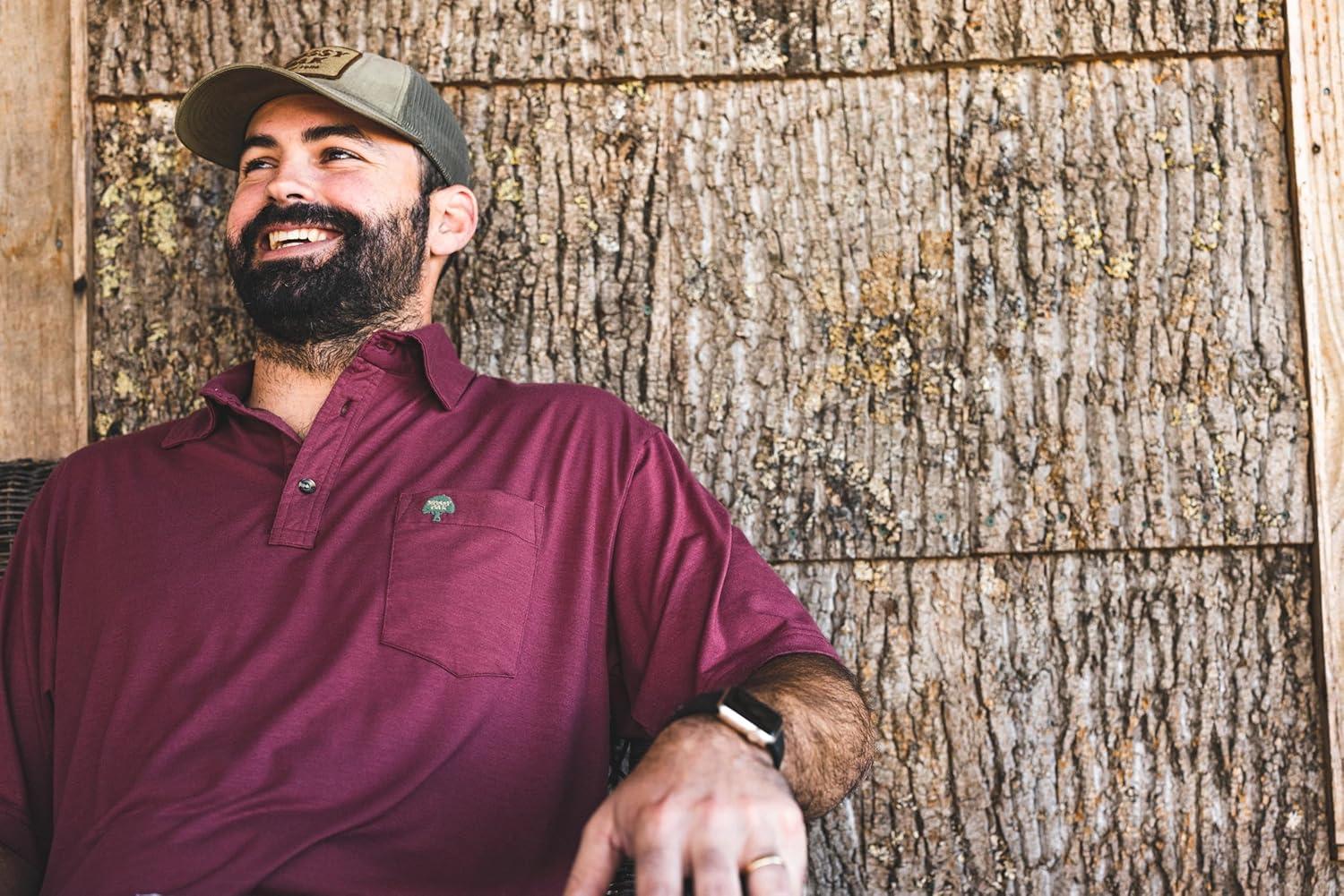 imageMossy Oak Tombigbee Lightweight Bamboo Viscose Polo Shirt for MenMoss