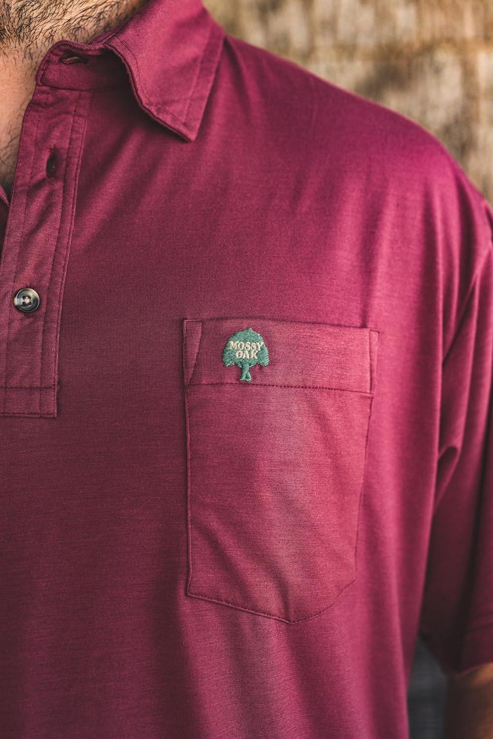 imageMossy Oak Tombigbee Lightweight Bamboo Viscose Polo Shirt for MenOriginal Bottomland