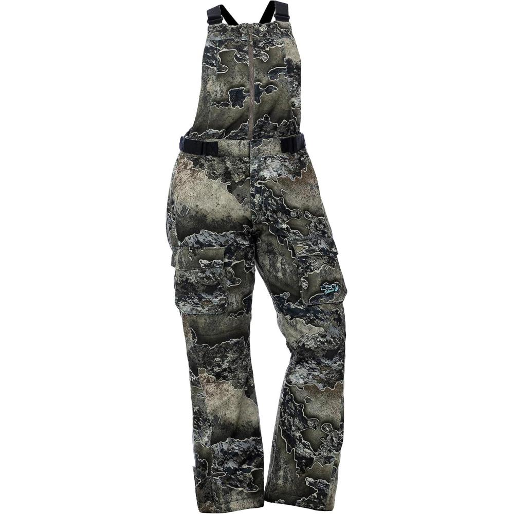 imageDOING SOMETHING GREAT DSG Outerwear Womens Kylie 50 Drop Seat Hunting Bibs  Waterproof Windproof Insulated Camo BlazeRealtree Excape 50