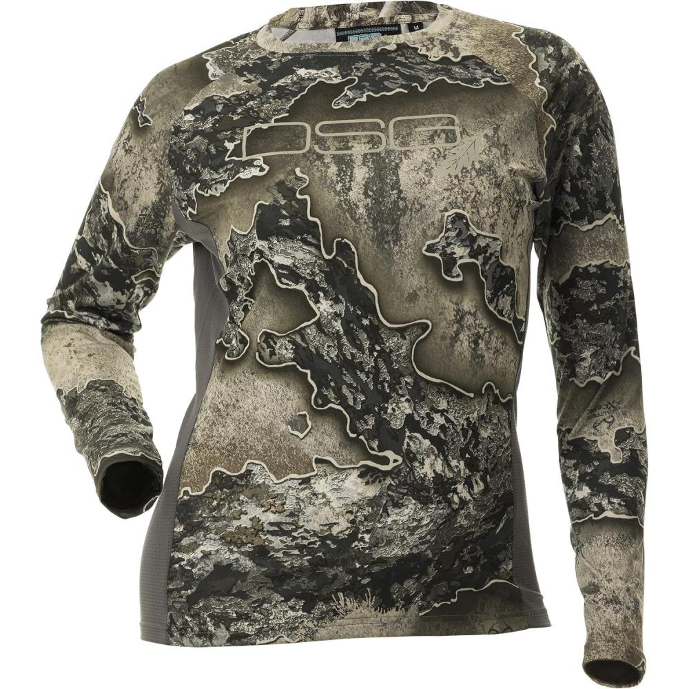 imageDOING SOMETHING GREAT Womens Ultra Lightweight Hunting Shirts  Moisture Wicking Quick Dry UPF 50 ProtectionRealtree Excape
