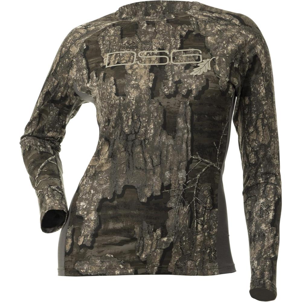 imageDOING SOMETHING GREAT Womens Ultra Lightweight Hunting Shirts  Moisture Wicking Quick Dry UPF 50 ProtectionRealtree Timber