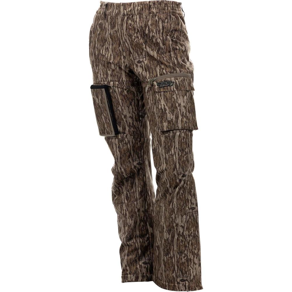 imageDSG Outerwear Ava 30 Camouflage Hunting Pants for Women  DWR Waterproof with Scent Control Cargo Pocket ampamp Removable PouchMossy Oak Bottomland New 30