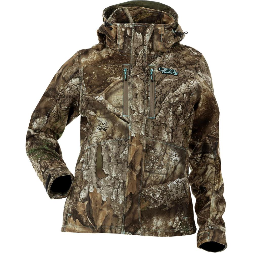 imageDSG Outerwear Womens Ava 30 3in1 Camouflage Hunting Jacket with Scent Control Waterproof Pockets ampamp Removable HoodRealtree Apx
