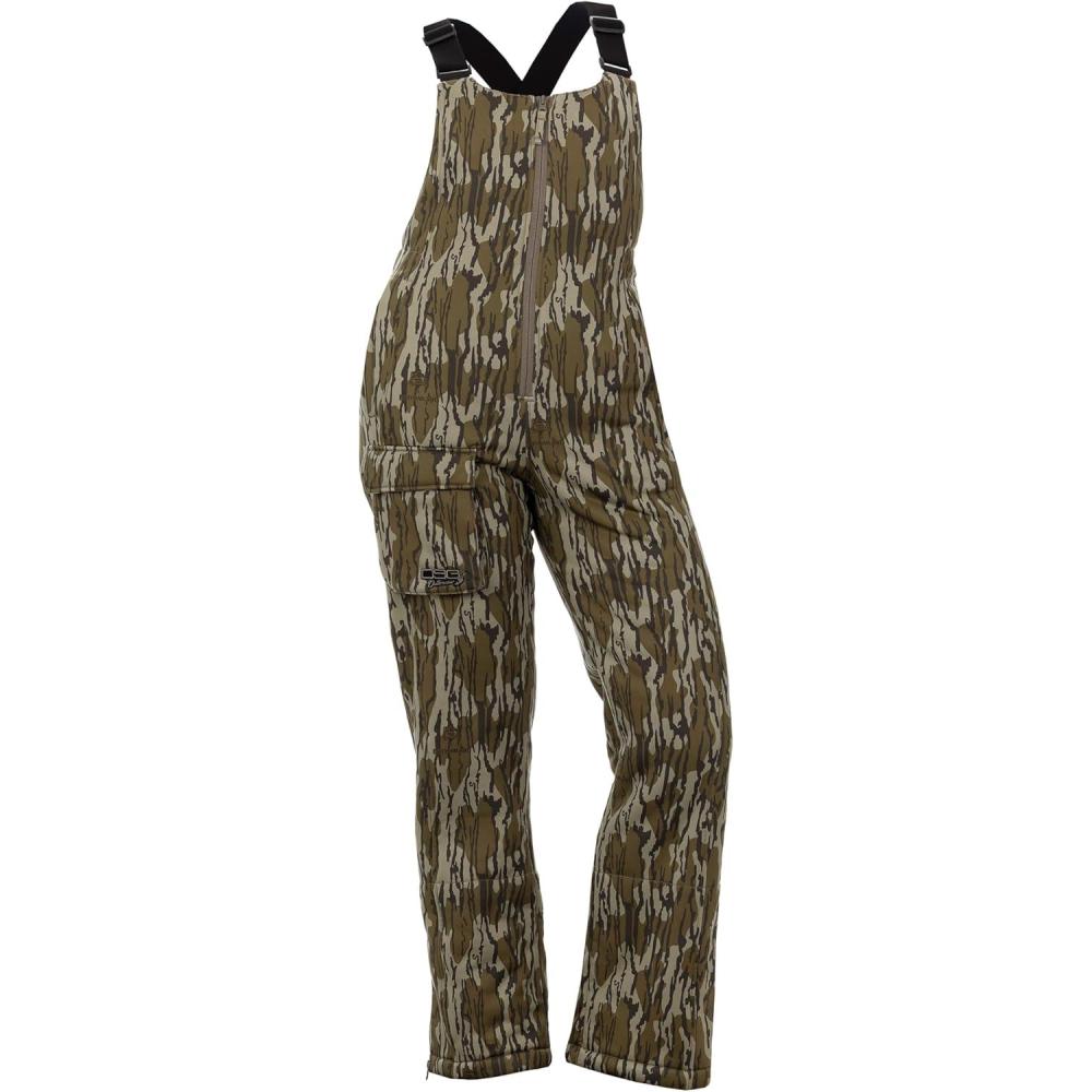 imageDSG Outerwear Womens Breanna 20 Hunting Bib SherpaLined DWR Treated Drop Seat Adjustable InseamMossy Oak Bottomland Original