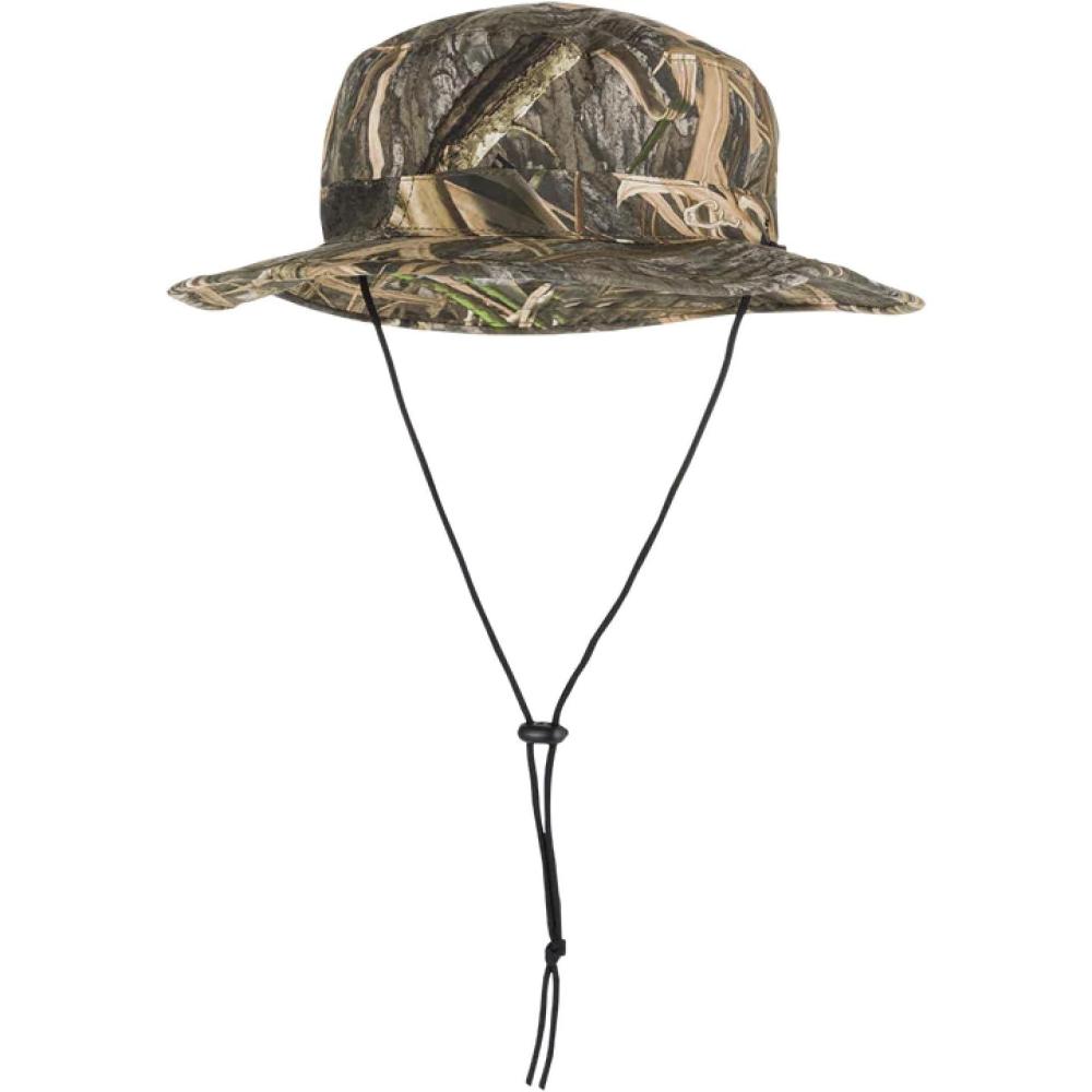 imageDrake Waterfowl Waterproof Boonie Hat Hunting Fishing Breathable Full Brim Hat with Adjustable DrawstringShadowgrass Habitat