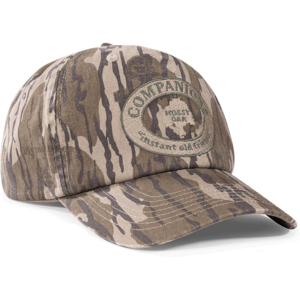 imageMossy Oak Camo Hat for Men for Hunting Hiking Fishing ampamp Casual Wear Adjustable ampamp Multi Panel Camouflage Outdoor HatsOriginal Bottomland