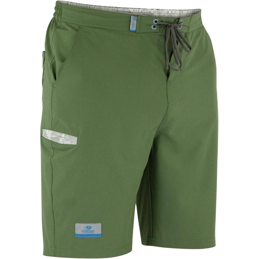 imageMossy Oak Fishing Quick Dry Mens Board Shorts No Mesh Swim Trunks MenOlive