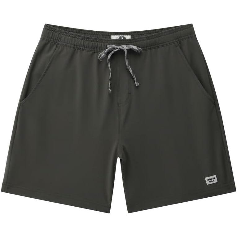 imageMossy Oak Lightweight Mens Casual Drawstring Shorts for Beach Lounge and Summer WearBeaver Tail