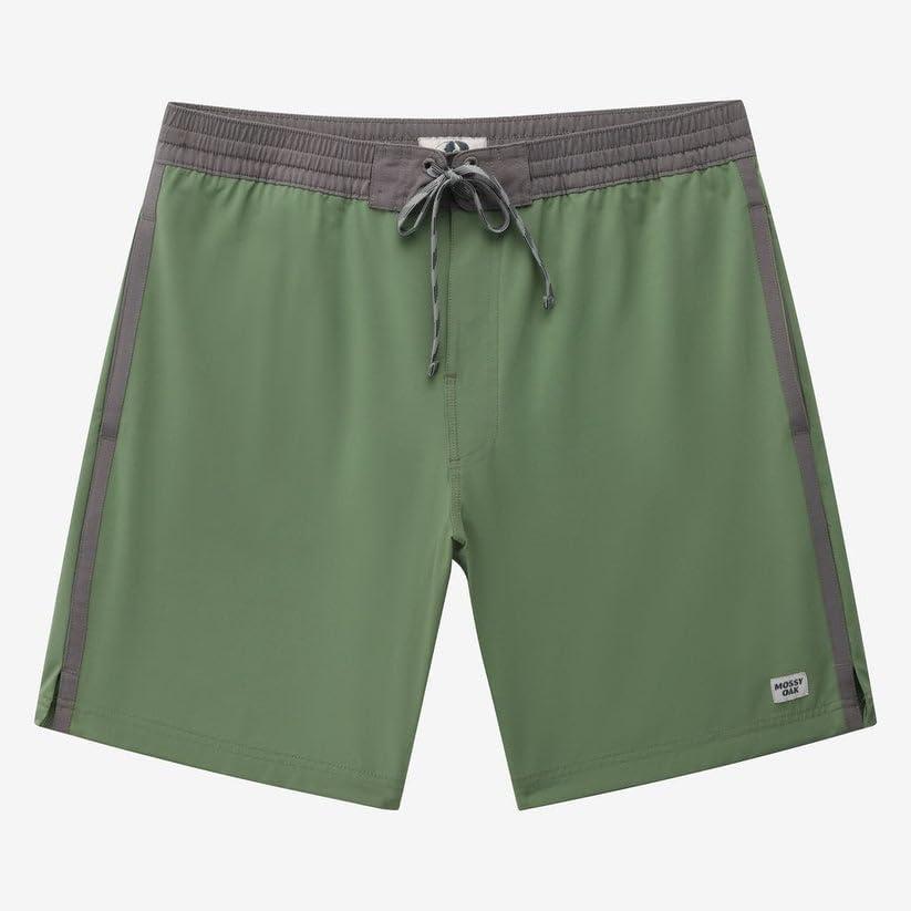 imageMossy Oak Mens Swim Trunks 8quot  UPF Resistant ampamp Quick Dry Shorts with Mesh PocketsGreenwing