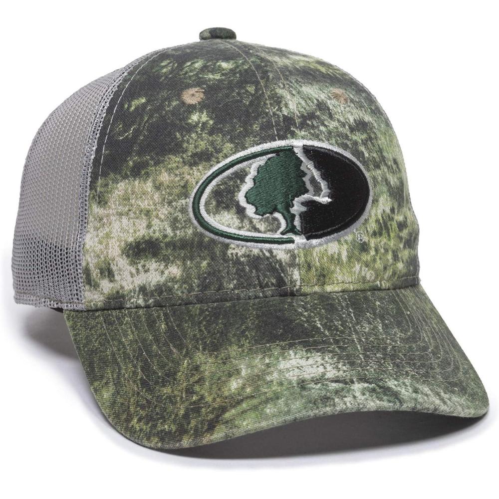 imageOutdoor Cap UnisexAdult Mossy Oak Camouflage Mesh Back CapMossy Oak Mountain Country RangeGrey