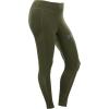 DOING SOMETHING GREAT DSG Outerwear Women’s Casual Leggings – High Waisted, 4-Way Stretch, Mesh Side Panels, 4 Pockets(Olive)