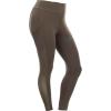 DOING SOMETHING GREAT DSG Outerwear Women’s Casual Leggings – High Waisted, 4-Way Stretch, Mesh Side Panels, 4 Pockets(Stone)