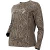 DOING SOMETHING GREAT Women’s Ultra Lightweight Hunting Shirts | Moisture Wicking, Quick Dry, UPF 50+ Protection(Mossy Oak Bottomland New)