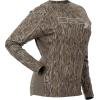 DOING SOMETHING GREAT Women’s Ultra Lightweight Hunting Shirts | Moisture Wicking, Quick Dry, UPF 50+ Protection(Mossy Oak Bottomland New)