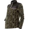 DSG Outerwear Women’s Gianna 2.0 Fleece Pullover – Warm Micro Fleece Hunting & Casual Mid-Layer(Mo Bottomland Original/Charcoal)