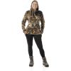 DSG Outerwear Women’s Gianna 2.0 Fleece Pullover – Warm Micro Fleece Hunting & Casual Mid-Layer(Rt Edge/Charcoal)