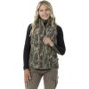 DSG Outerwear Women’s Reversible Puffer Vest – Insulated, Water Resistant, Hunting & Casual Vest(Mossy Oak Bottomland Original/Stone)