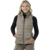 DSG Outerwear Women’s Reversible Puffer Vest – Insulated, Water Resistant, Hunting & Casual Vest(Mossy Oak Bottomland Original/Stone)