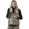 DSG Outerwear Women’s Reversible Puffer Vest – Insulated, Water Resistant, Hunting & Casual Vest(Realtree Edge/Stone)