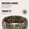 Groove Life Mossy Oak Camo Silicone Ring Breathable Rubber Wedding Rings for Men, Lifetime Coverage, Unique Design, Comfort Fit Ring(Bottomland)