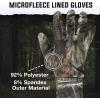 Mossy Oak Camo Hunting Gloves -Cold Weather Fleece Hunting Gloves for Men – Stretch Material with Textured Palm Grip(Original Bottomland)