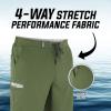 Mossy Oak Fishing Quick Dry Mens Board Shorts, No Mesh Swim Trunks Men(Deep Sea Blue)