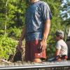 Mossy Oak Men’s Swim Trunks 8″ | UPF Resistant & Quick Dry Shorts with Mesh Pockets(Bottomland Sand)