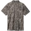 Mossy Oak Polo Sun Shirt for Men with UV Protection for Golf, Fishing, Hiking, or Casual(Bottomland Sand)