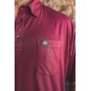 Mossy Oak Tombigbee Lightweight Bamboo Viscose Polo Shirt for Men(Bluefin)