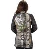 TrailCrest Women’s Long Sleeve 1/4 Zip Camo Shirt – Moisture Wicking, 4 Way Stretch – Perfect Outwear and Fitness Apparel(Mountain Country & Charcoal Heather)